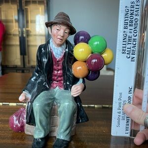 Royal Doulton Figurine with Colorful Balloons